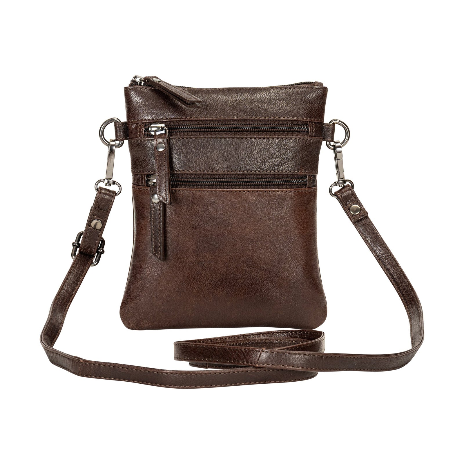 The Cedar | Women's Dark Brown Leather Mini Crossbody Bag | Greenwood Leather - Greenwood Leather