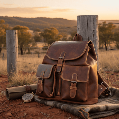The Trailblazer Backpack - Greenwood Leather