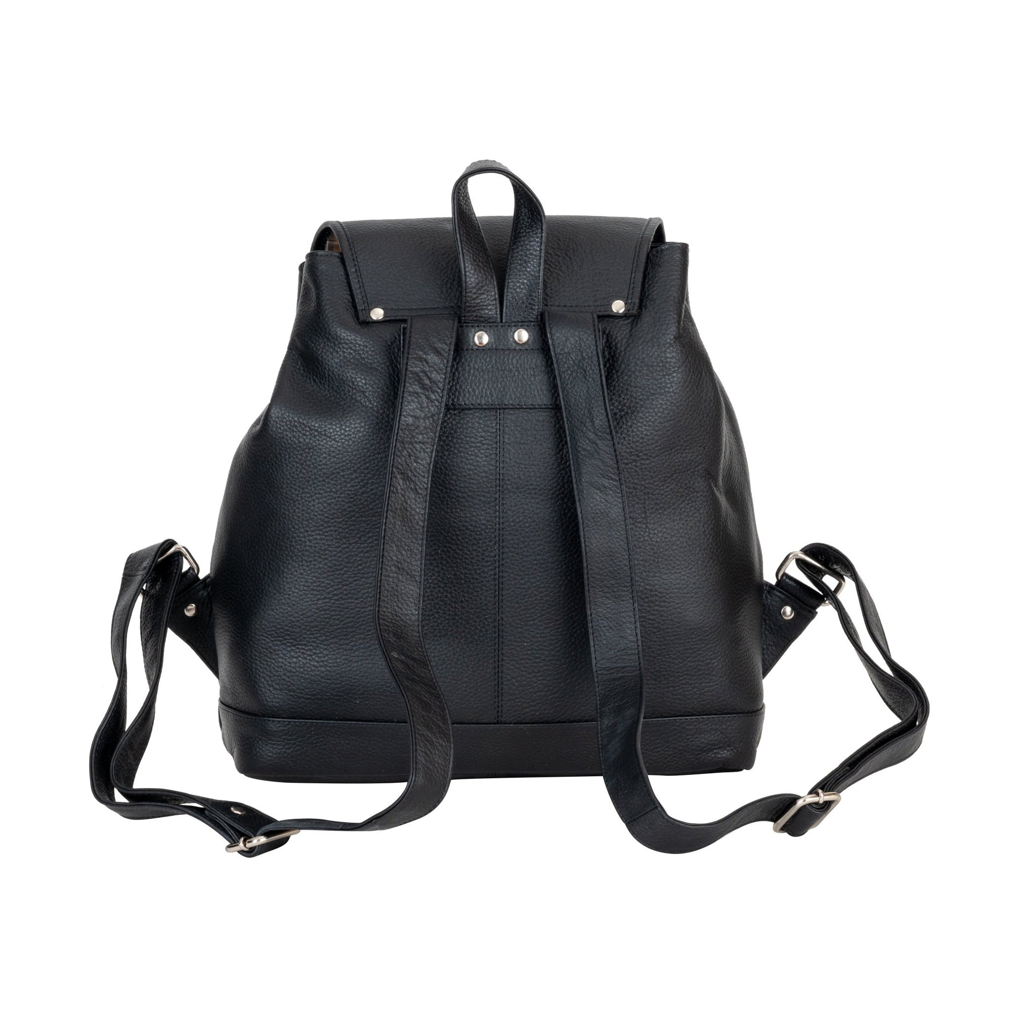 The Trailblazer Backpack - Black - Greenwood Leather