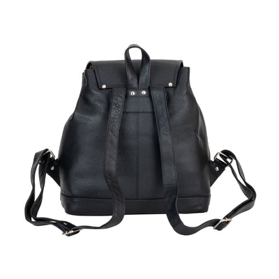 The Trailblazer Backpack - Black - Greenwood Leather
