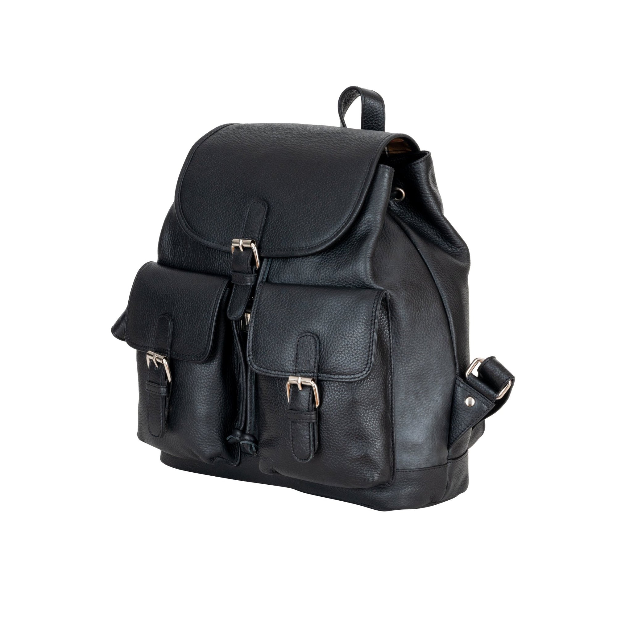 The Trailblazer Backpack - Black - Greenwood Leather