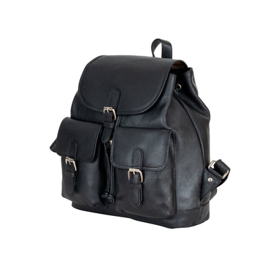 The Trailblazer Backpack - Black - Greenwood Leather