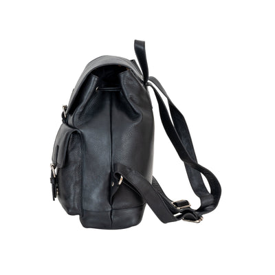 The Trailblazer Backpack - Black - Greenwood Leather