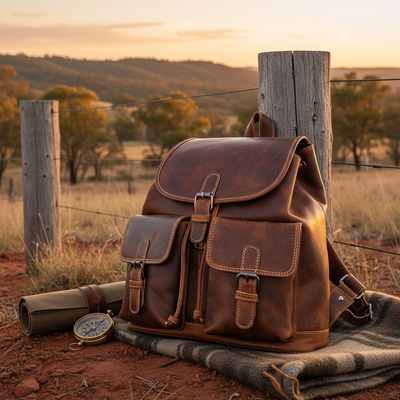 The Trailblazer Backpack - Greenwood Leather