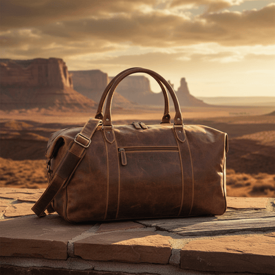 The Weekender Duffle Bag - Sandal - Greenwood Leather