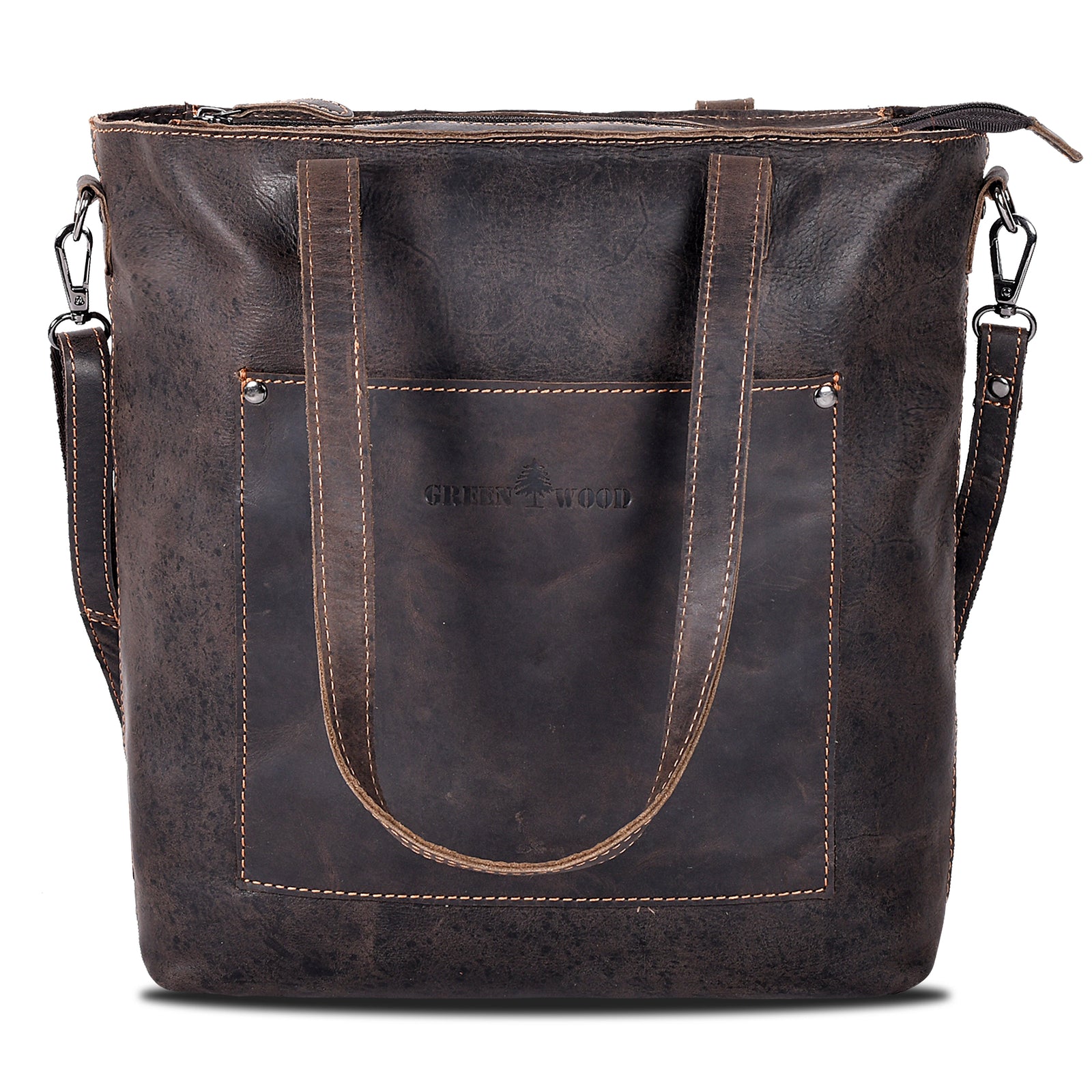 Classic Leather Tote Bag Bunbury Brown - Leather Greenwood Bag | The Greenwood Leather Online Shop Australia