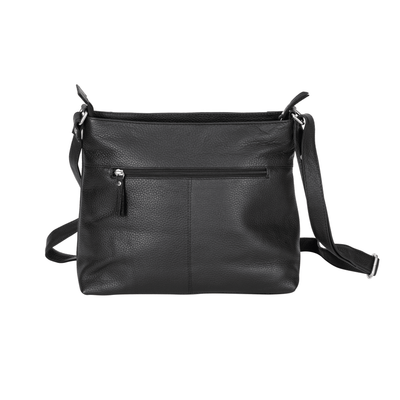 Willow Leather Crossbody Bag – Classic Black - Greenwood Leather