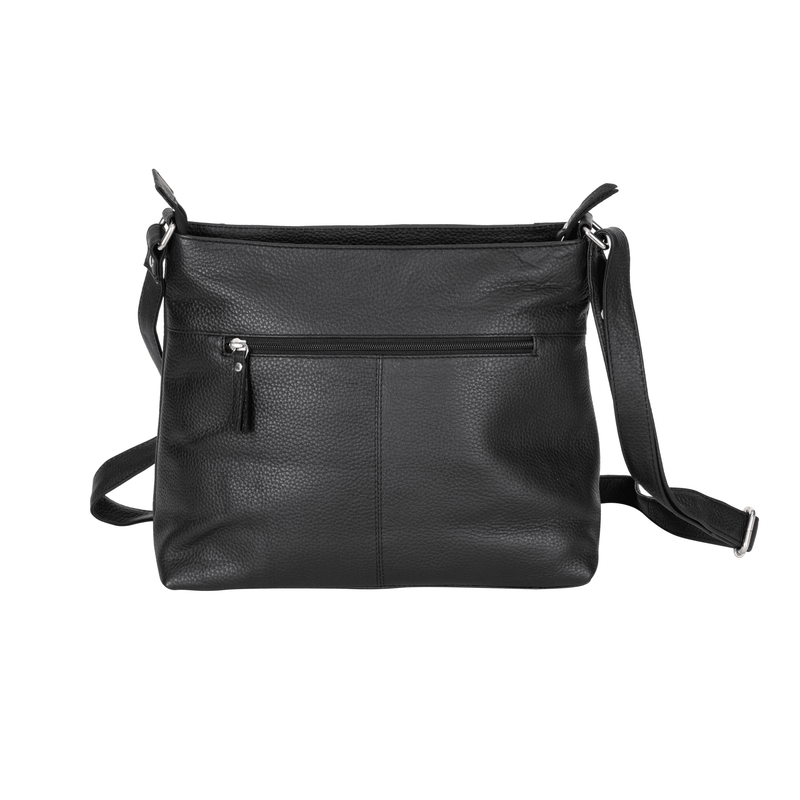 Willow Leather Crossbody Bag – Classic Black - Greenwood Leather