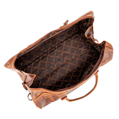 Wilson Leather Weekender Bag – Casual Travel & Holiday Bag (Sandal) | Greenwood Leather GW12795 - Greenwood Leather
