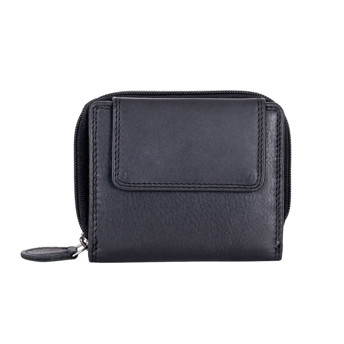 Women's Leather Wallet Tina - Black - Greenwood Leather