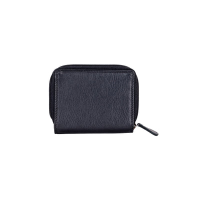 Women's Leather Wallet Tina - Black - Greenwood Leather