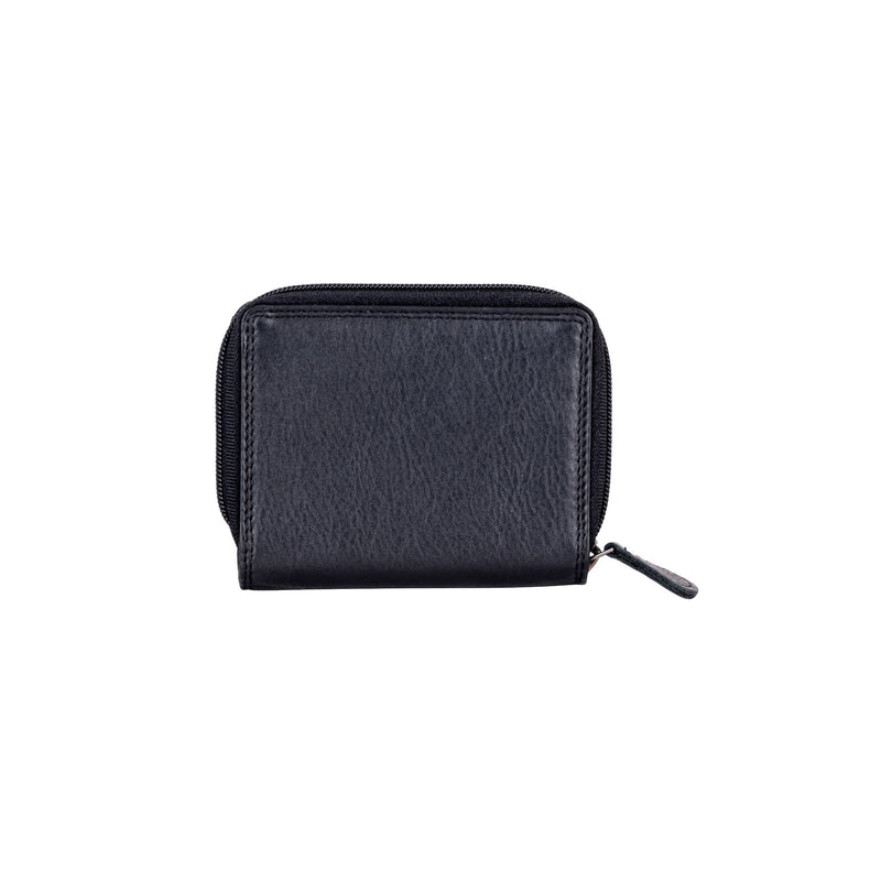 Women's Leather Wallet Tina - Black - Greenwood Leather