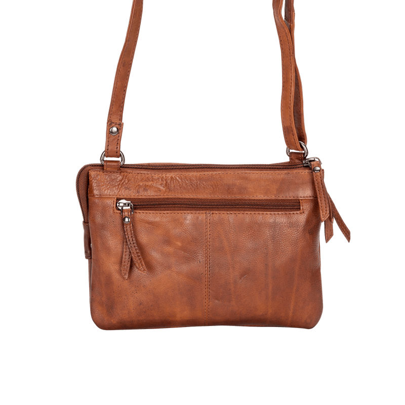 Women's Shoulder Bag Hastings Cognac - Greenwood Leather