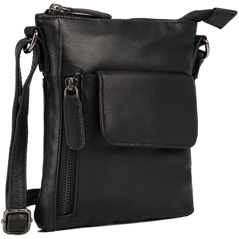 Leather Shoulder Bag Julia - Black - Leather Greenwood Bag | The Greenwood Leather Online Shop Australia