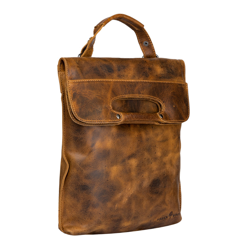 Ladies Backpack and Shoulder bag Sofia Camel - Leather Greenwood Bag | The Greenwood Leather Online Shop Australia