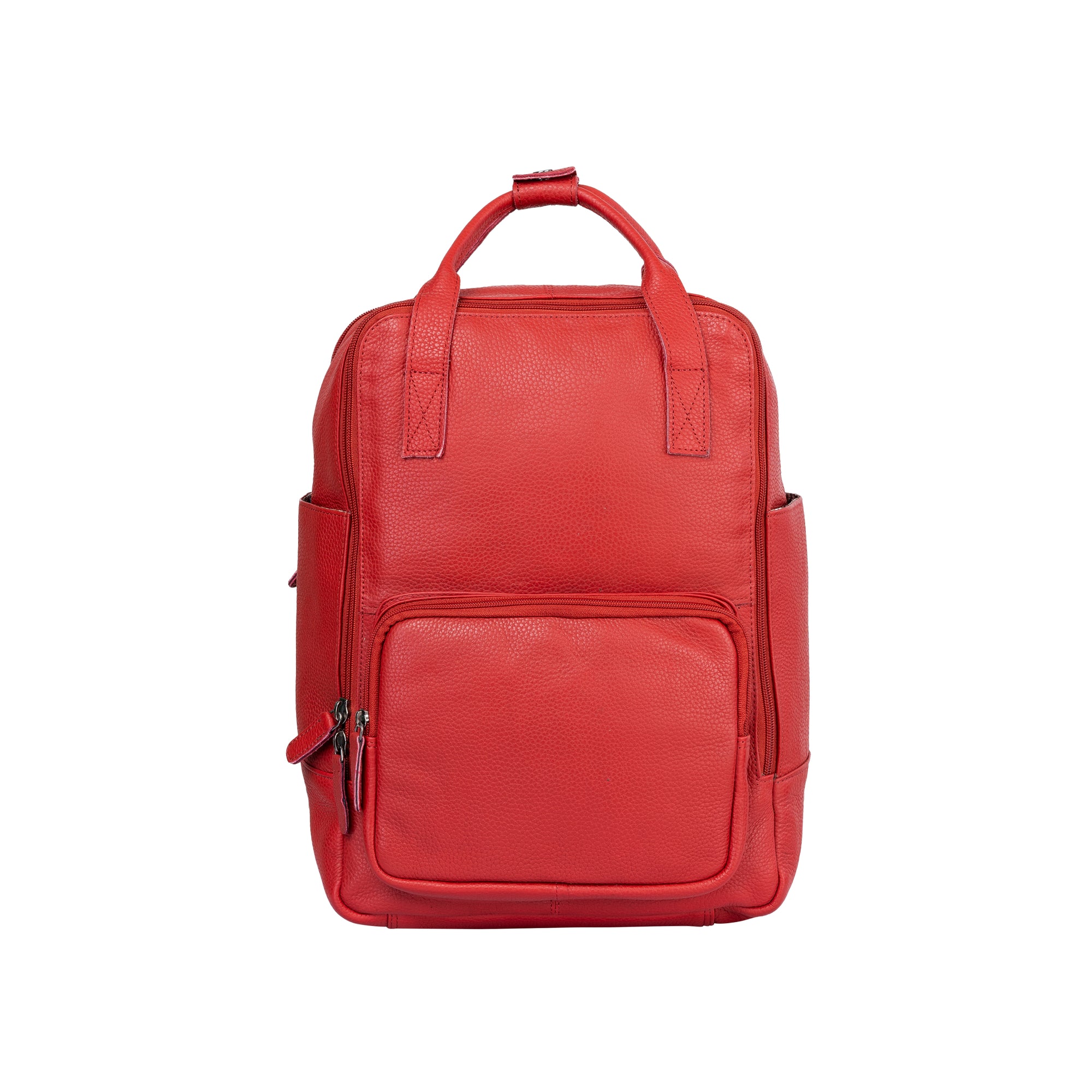Leather Backpack Mackay - Red - Leather Greenwood Bag | The Greenwood Leather Online Shop Australia