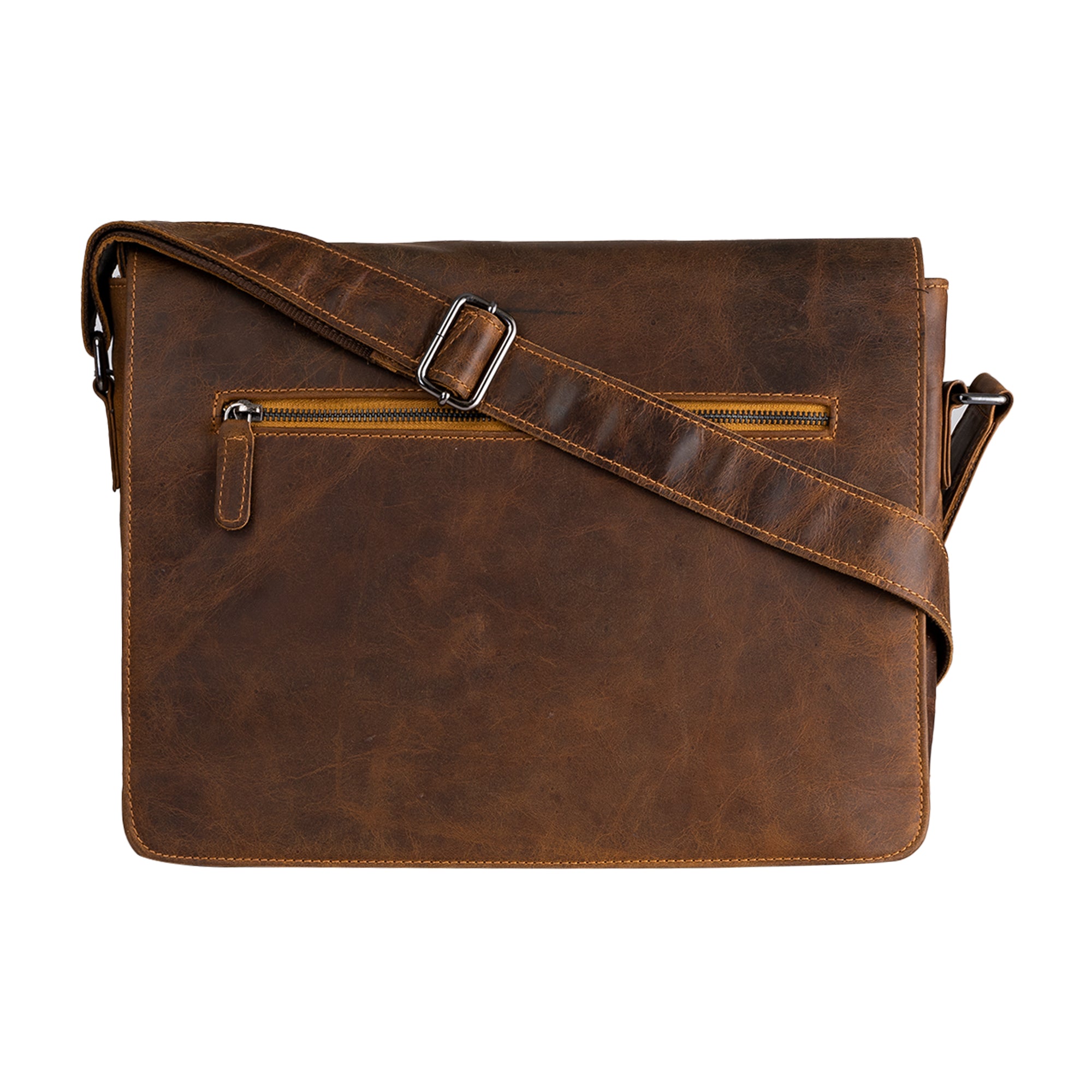 Graham Leather Laptop Zipper Case