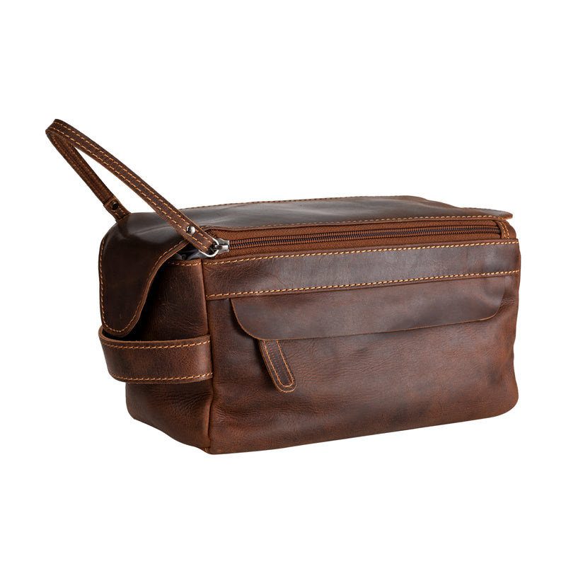 Leather Travel Wash Bag Darwin Sandal
