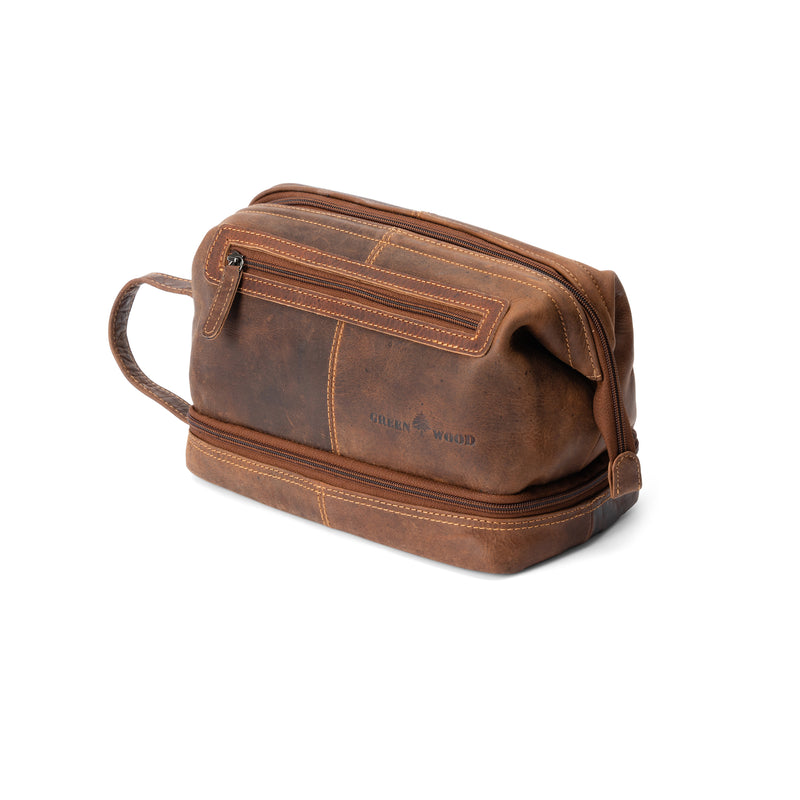 Leather Toiletry Bag Napier - Sandel - Leather Greenwood Bag | The Greenwood Leather Online Shop Australia