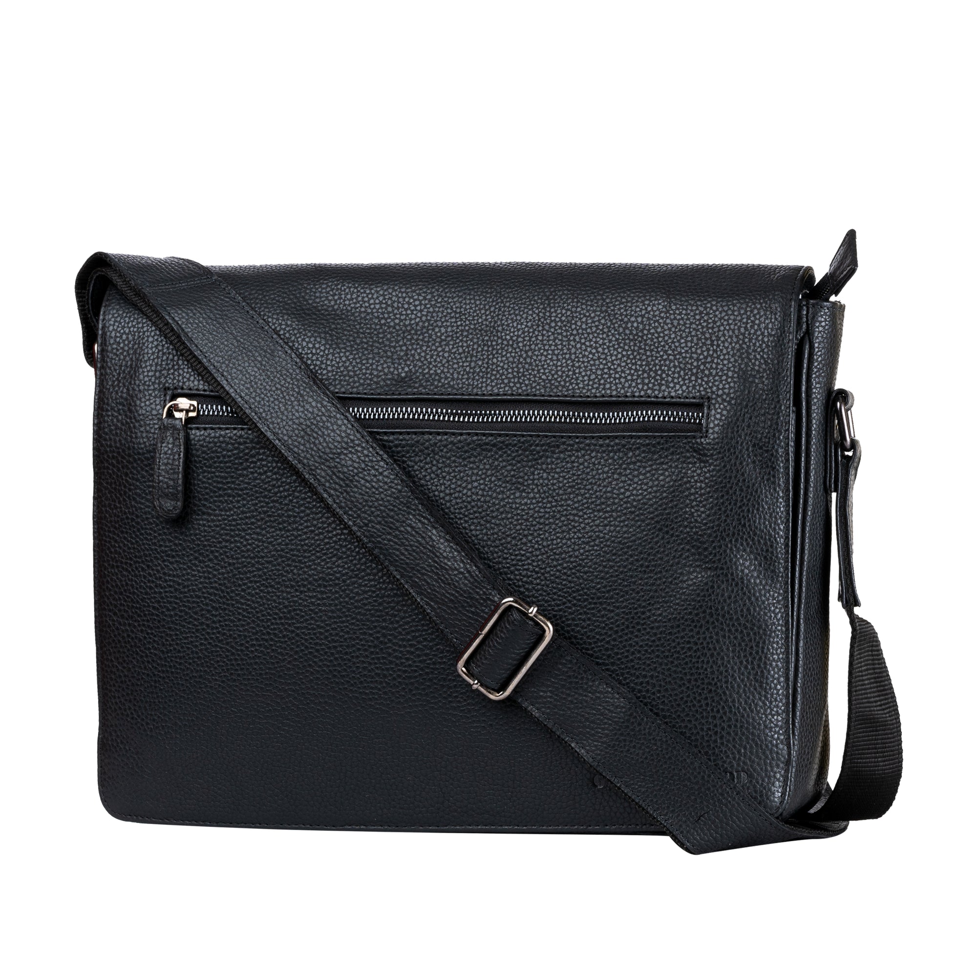 Leather Laptop Bag - Berlin Black - Greenwood Leather