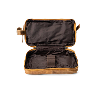 Leather Toiletry Bag Napier - Camel - Leather Greenwood Bag | The Greenwood Leather Online Shop Australia