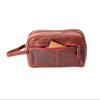 Leather Toiletry Bag Rosewood - Geelong - Leather Greenwood Bag | The Greenwood Leather Online Shop Australia