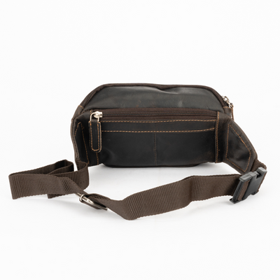 Leather Bum Bag Dark Brown Echuca - Leather Greenwood Bag | The Greenwood Leather Online Shop Australia