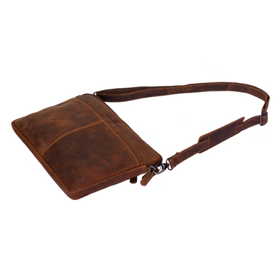 Leather Laptop Sleeve - MacBook Pro/Air 13 / 15 / 16 inch sleeve with Strap - Sandal - Greenwood Leather