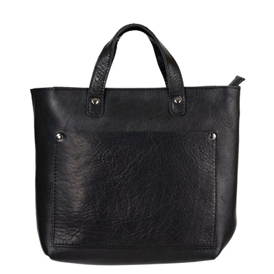 Leather Tote Bag Medium Bunbury - Black - Greenwood Leather