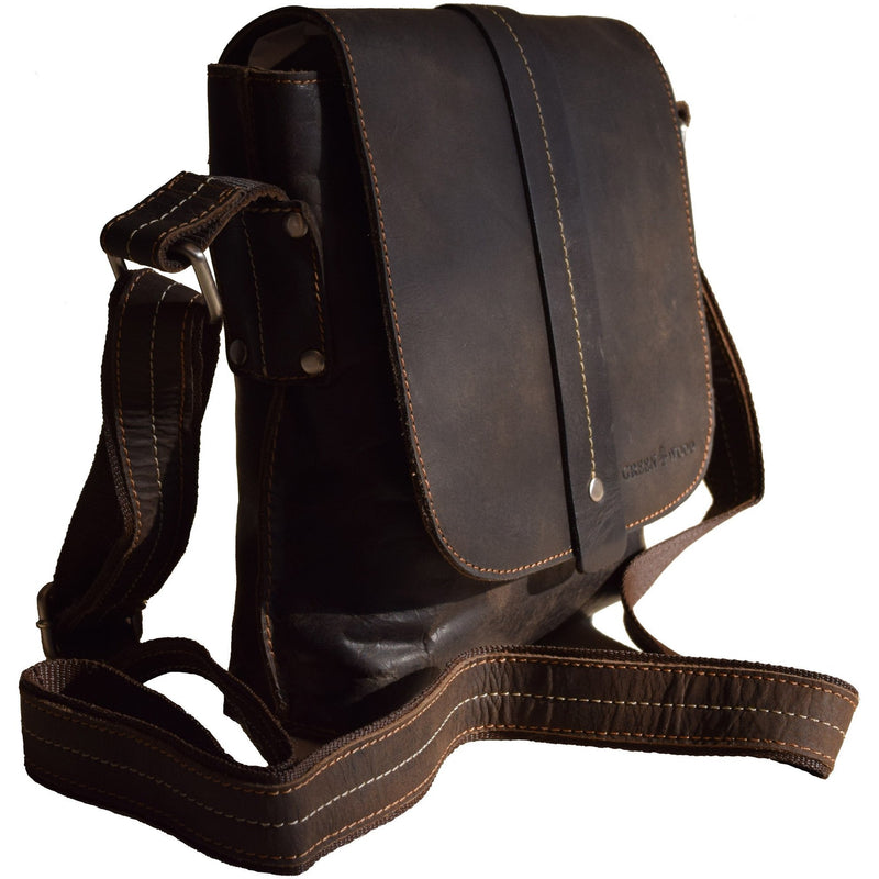 Mini Messenger Henrik - Brown - Unisex - Leather Greenwood Bag | The Greenwood Leather Online Shop Australia