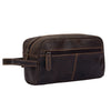Leather Toiletry Bag Brown - Geelong - Greenwood Leather