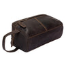 Leather Toiletry Bag Brown - Geelong - Greenwood Leather