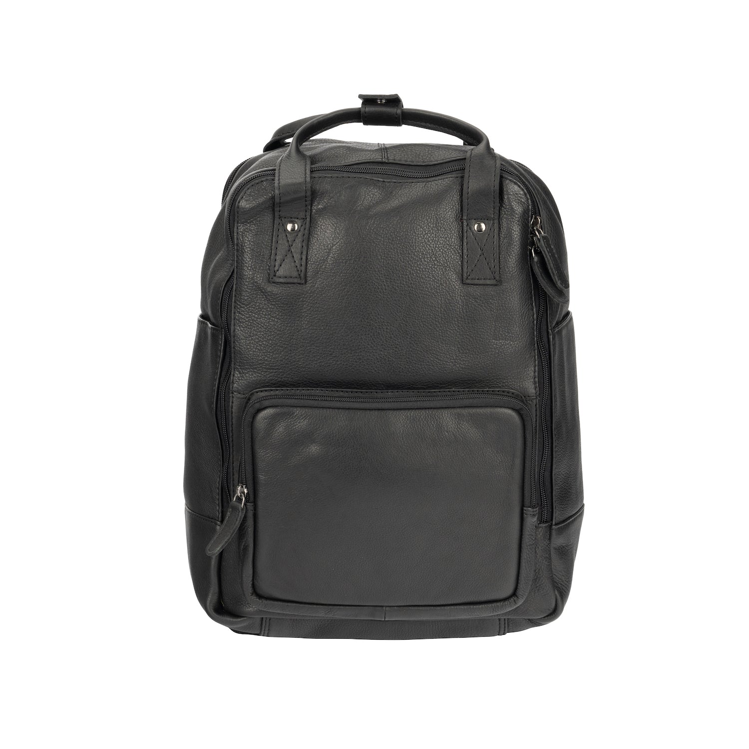 Leather Backpack Mackay - Black - Leather Greenwood Bag | The Greenwood Leather Online Shop Australia