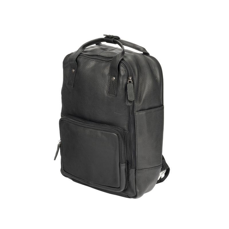 Leather Backpack Mackay - Black - Leather Greenwood Bag | The Greenwood Leather Online Shop Australia