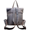 Women Leather Backpack with roll top - Sandy - Leather Greenwood Bag | The Greenwood Leather Online Shop Australia
