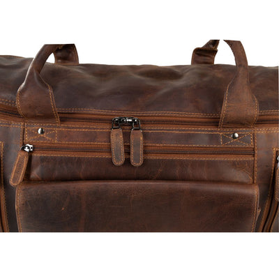 Leather Travel Bag Large - Casual Vintage Look - Leather Greenwood Bag | The Greenwood Leather Online Shop Australia