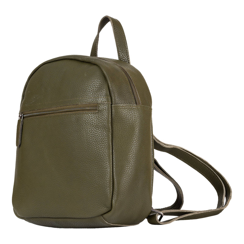 Essential Backpack Chloe - Greenwood Leather | Olive Green