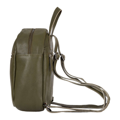 Essential Backpack Chloe - Greenwood Leather | Olive Green