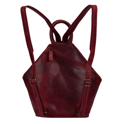 Leather Backpack, Leather Rucksack Bag, Leather bag - Zoe - Greenwood Leather | RED