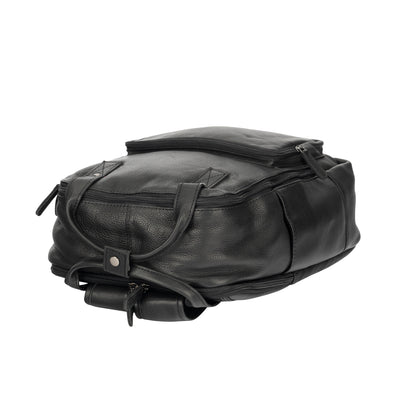 Leather Backpack Mackay - Black - Leather Greenwood Bag | The Greenwood Leather Online Shop Australia