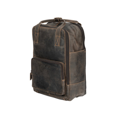 Leather Backpack Mackay - Black - Leather Greenwood Bag | The Greenwood Leather Online Shop Australia