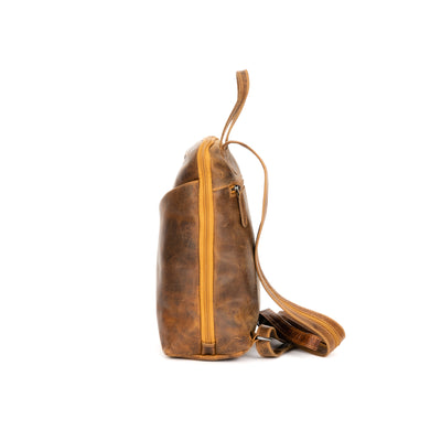 Leather Women's Backpack Claire - Camel - Leather Greenwood Bag | The Greenwood Leather Online Shop Australia