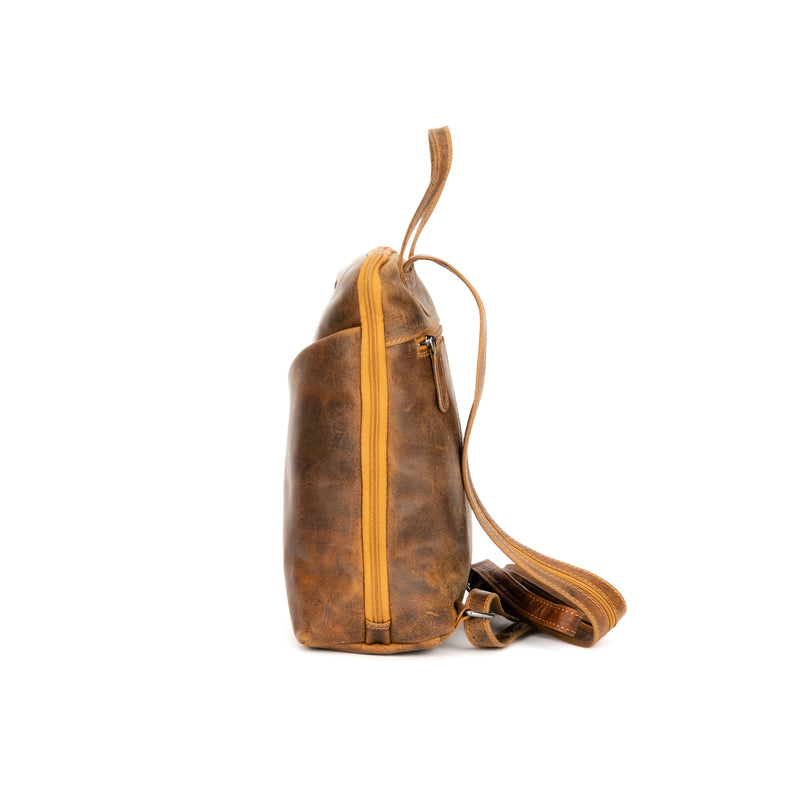 Leather Women's Backpack Claire - Camel - Leather Greenwood Bag | The Greenwood Leather Online Shop Australia