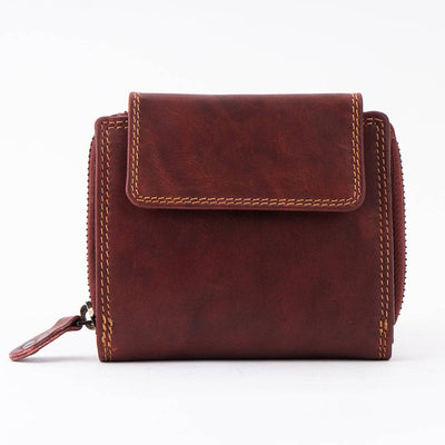 Women's Leather Wallet Tina - Rosewood - Greenwood Leather