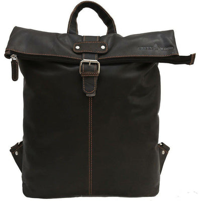 Birchwood Roll-Top Leather Backpack – Vintage Full Grain Leather Laptop Backpack | Medium & Large - Greenwood Leather