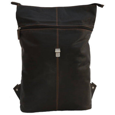 Birchwood Roll-Top Leather Backpack – Vintage Full Grain Leather Laptop Backpack | Medium & Large - Greenwood Leather