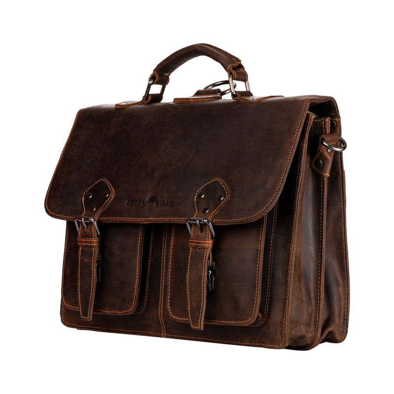 DUO CONVERTIBLE BACKPACK BRIEFCASE - NEWCASTLE - Leather Greenwood Bag | The Greenwood Leather Online Shop Australia