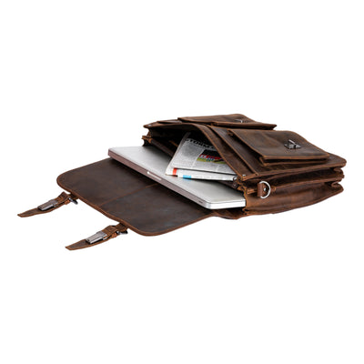 DUO CONVERTIBLE BACKPACK BRIEFCASE - NEWCASTLE - Leather Greenwood Bag | The Greenwood Leather Online Shop Australia