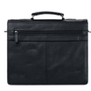 Gerhard 15,6 " Laptop Bag/Briefcase - Black - Greenwood Leather