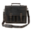JOSH 15,6" LAPTOP BAG/BRIEFCASE - BROWN - Leather Greenwood Bag | The Greenwood Leather Online Shop Australia